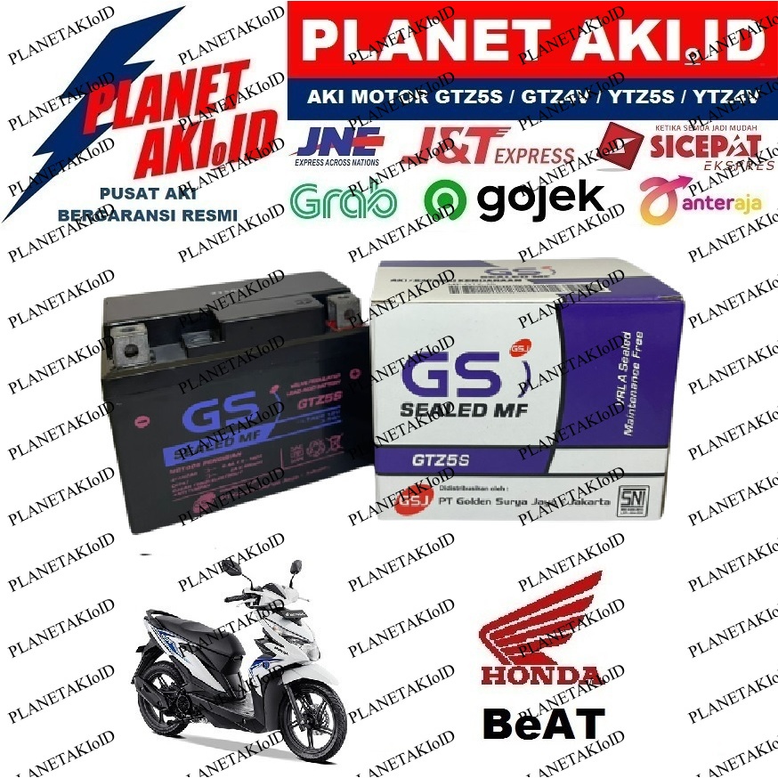 New // Aki Motor Honda Beat Aki Kering Accu Kering Mf Gtz5S // 100% Original