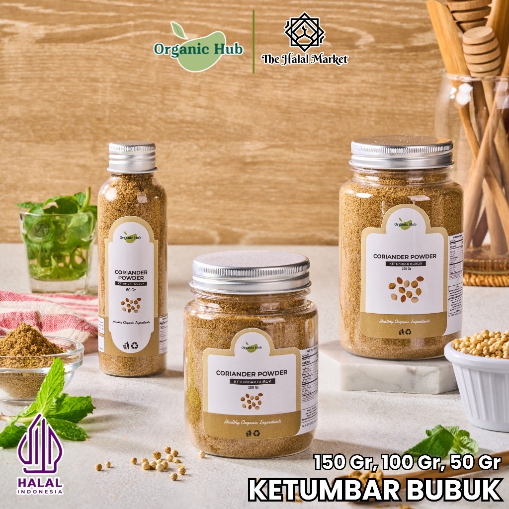 

Organic Hub Ketumbar Bubuk Coriander Powder Premium Quality Rempah Asli Mpasi Tanpa Campuran