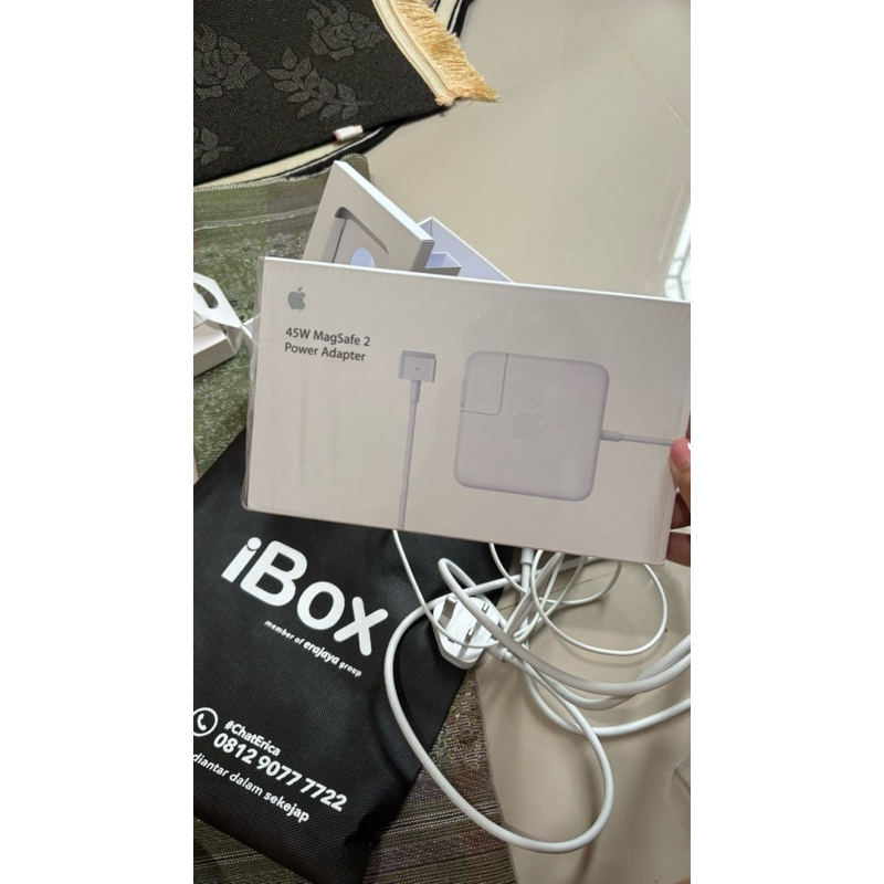 ORIGINAL PEMAKAIAN CUMAN 1 HARI charger magsafe macboock air 2015 original by ibox.