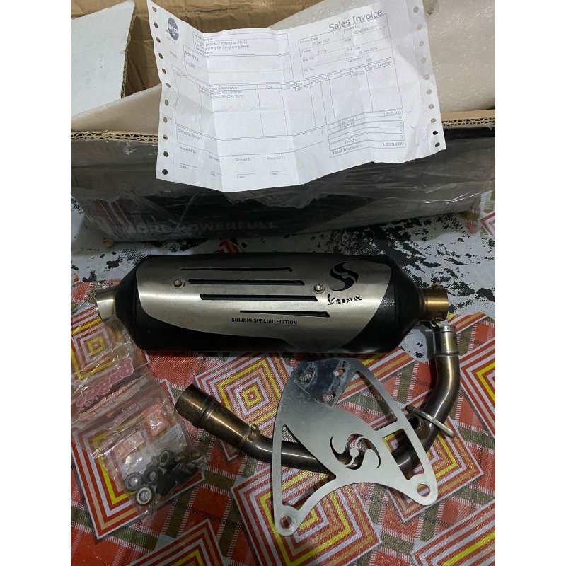 Knalpot Shijiro Std Racing Vespa Matic