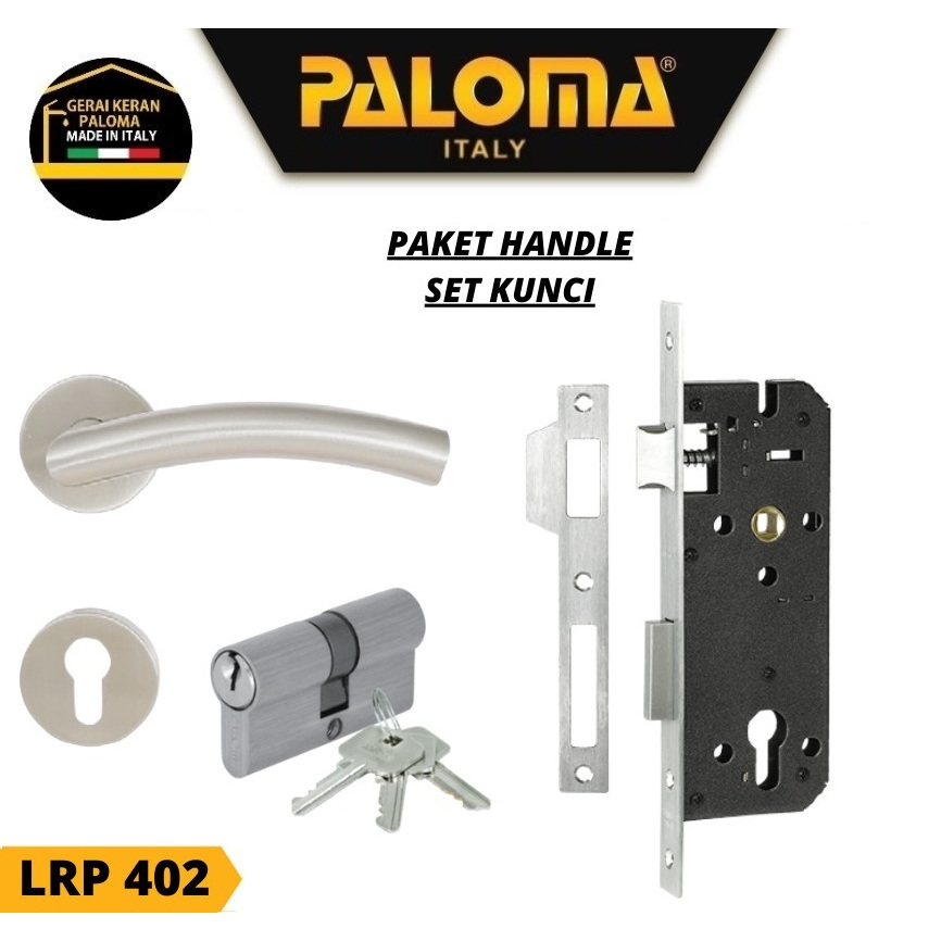 PALOMA HANDLE SET KUNCI LRP 402 STAINLESS STEEL PAKET HANDLE PINTU