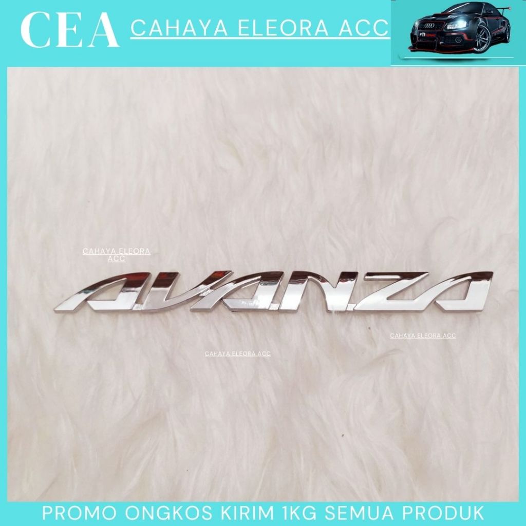 emblem bagasi tulisan avanza model all new avanzaEmblem / Logo Toyota Avanza Chrome - Emblem/Logo
