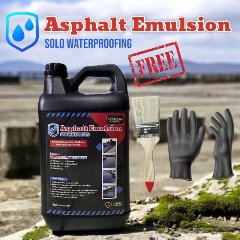 paket Aspal Cair Anti Bocor Anti Rembes | Asphalt Emulsion Waterproofing | Anti Bocor Dak | Cat Pela