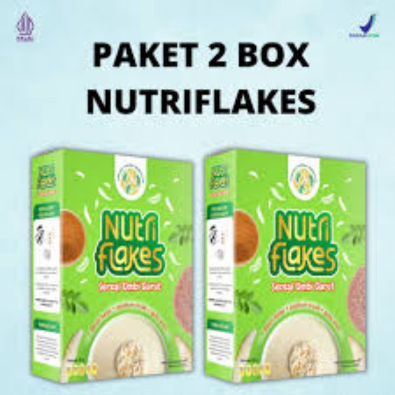 

[PAKET 2 BOX] Nutriflakes - Sereal Herbal Umbi Garut untuk mengatasi Asam Lambung dan Gerd Original