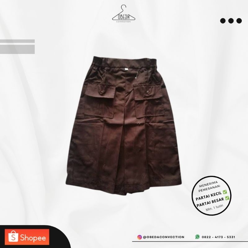 OBEDA SERAGAM SEKOLAH ROK KULOT PRAMUKA SMP/ROK KULOT PRAMUKA/SERAGAM SEKOLAH PRAMUKA