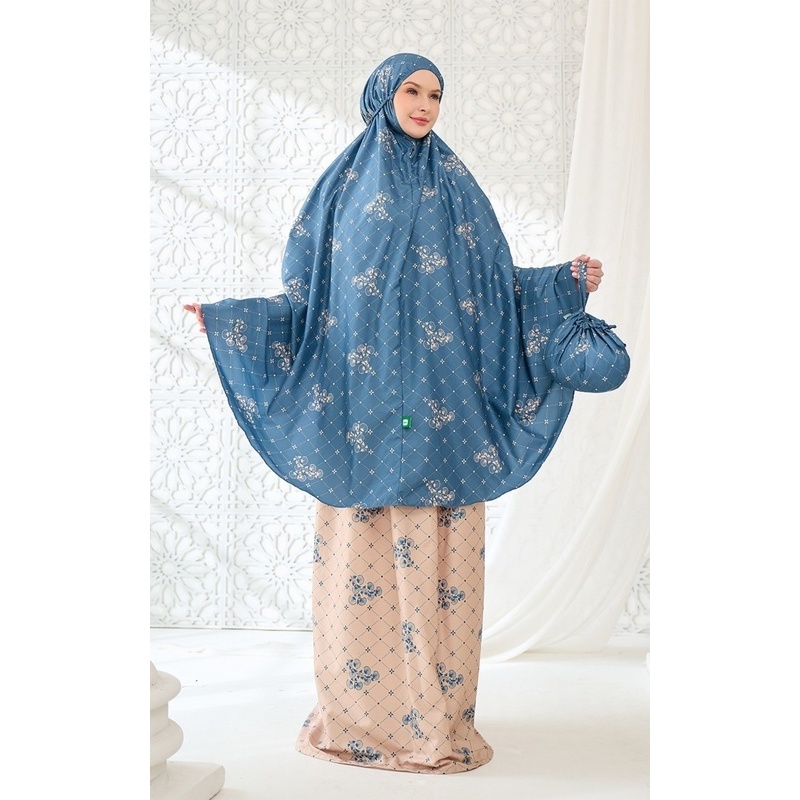 Tatuis - Tiara 586 Jeevika Kamala Mukena Blue / Mukena Travel