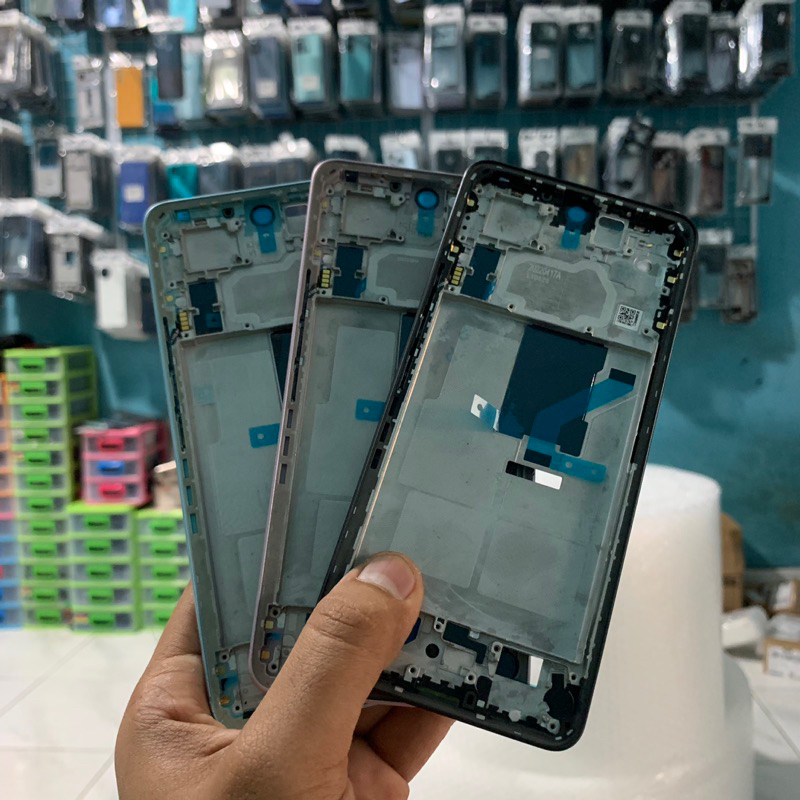 FRAME MIDDLE TULANG TENGAH RANGKA TENGAH HOUSING LCD XIAOMI MI12 LITE ORIGINAL COPOTAN
