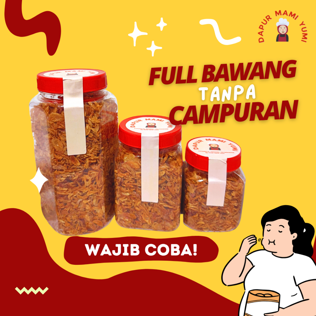 

Bawang Goreng 100% FULL TANPA CAMPURAN - Dapur Mami Yumi - Renyah TANPA PENGAWET