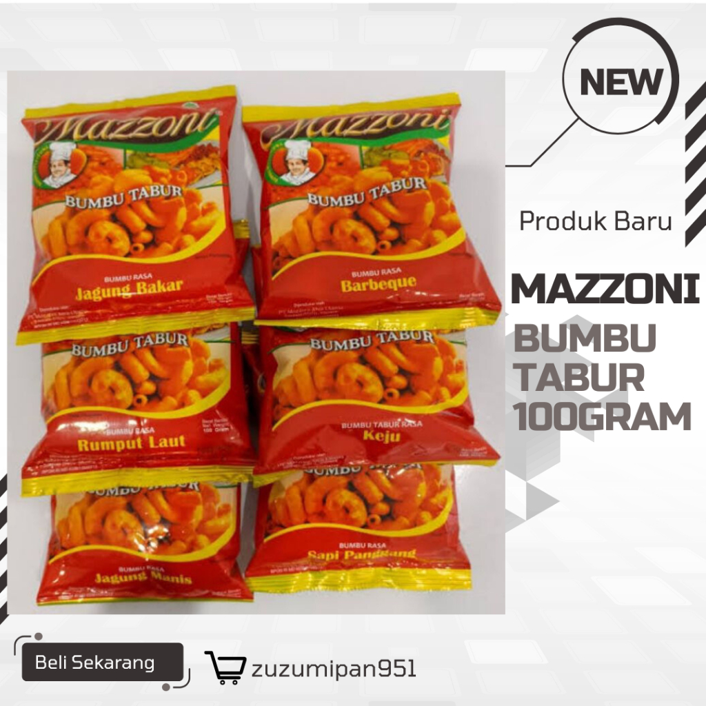 

Rasakan Kelezatan Tiada Tara dengan MAZZONI Bumbu Tabur|100gr