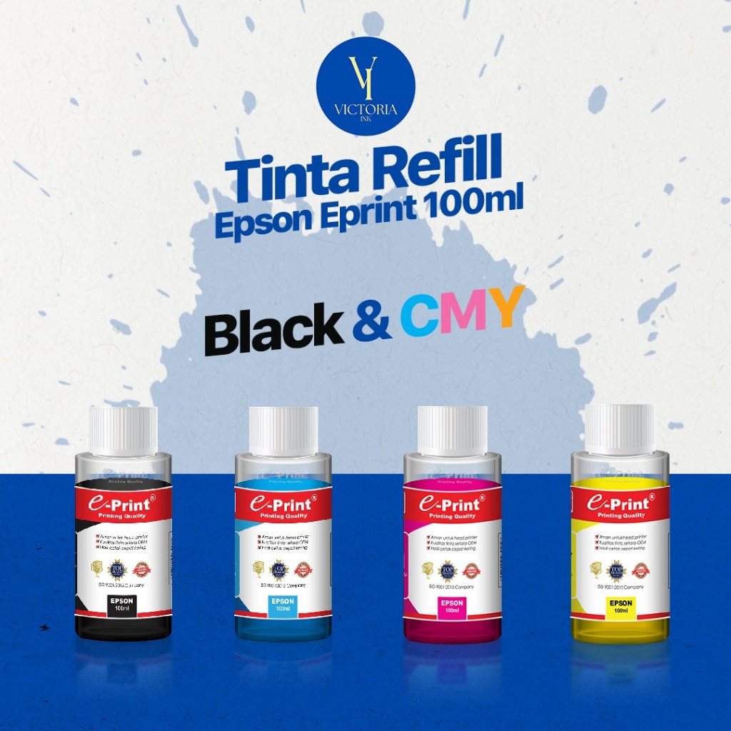 Tinta Refill Epson Eprint 100ml Refill Eprint 100ml Untuk Printer Epson