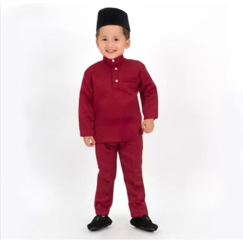setelan kurung melayu anak laki laki