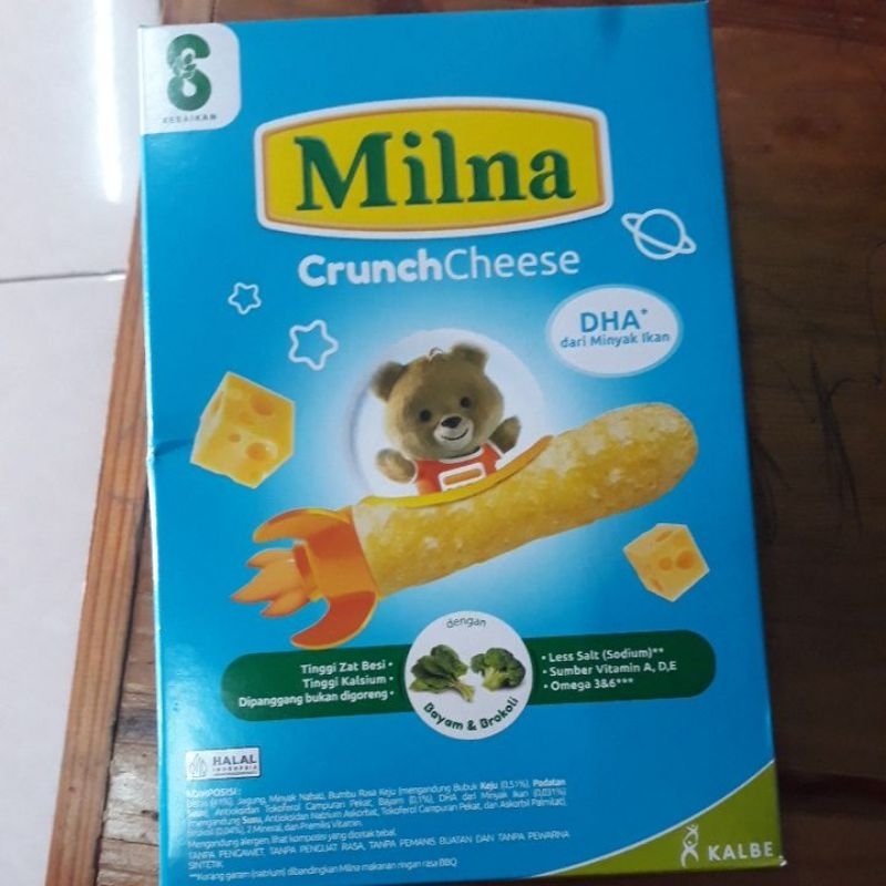 Milna crunch cheese cemilan 20gr  bayi sehat MPASI usia 6+bulan