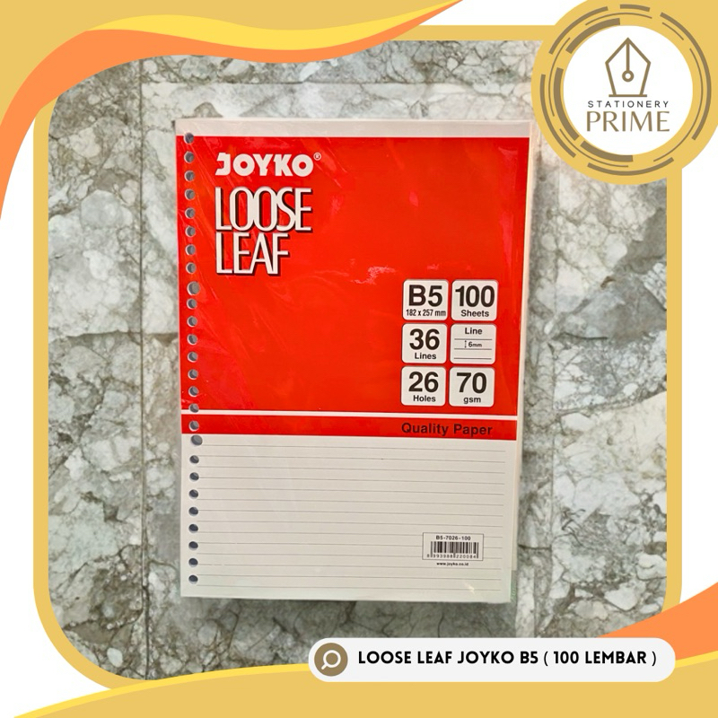 

Loose Leaf / Kertas Isi File Binder Joyko B5 isi 100