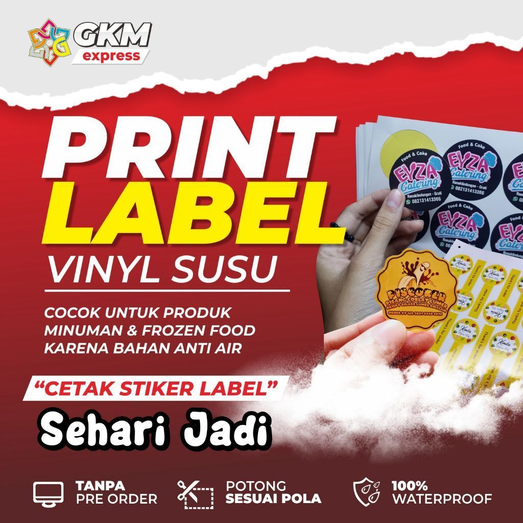 

Cetak Stiker Vinyl Die Cut A3+