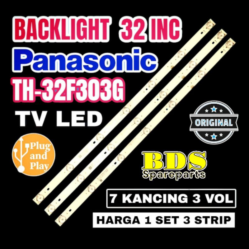 BACKLIGHT TV LED PANASONIC 32 INC TH32F303G
