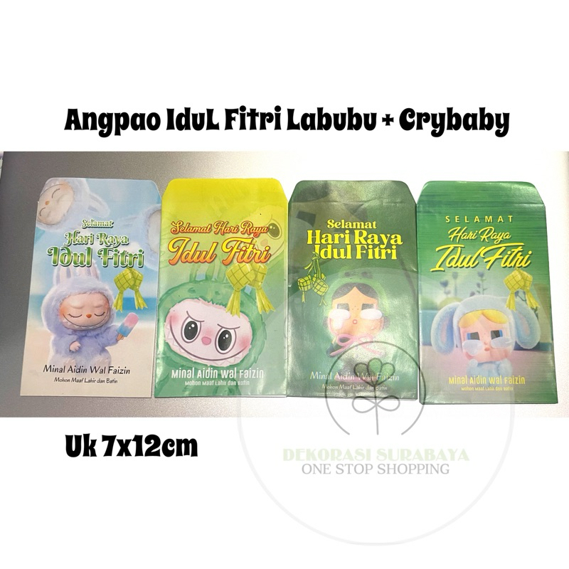 

(Per Bal ‼️) Dekorasi Lebaran / Idul Fitri / Angpao Lebaran Idul Fitri Besar isi 500 / 1000 Lembar