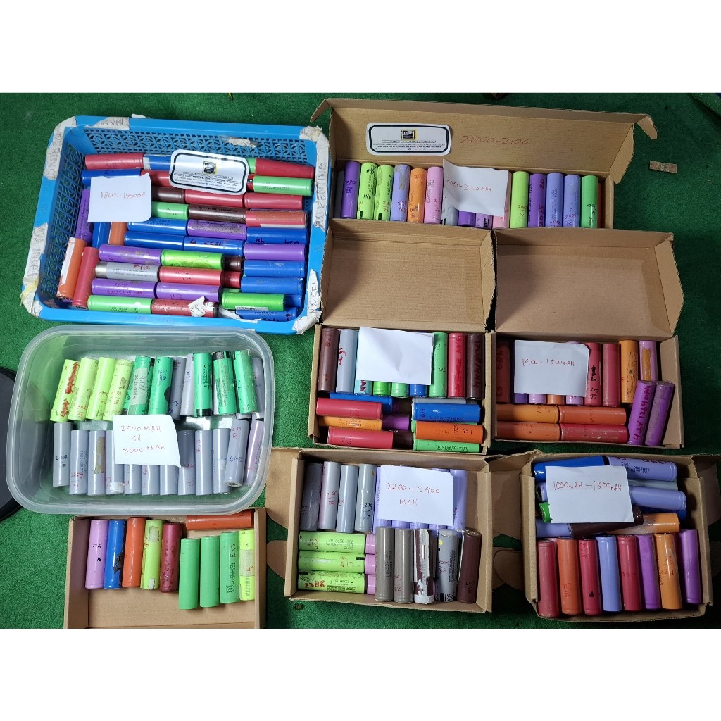 Batterai 18650 kapasitas real