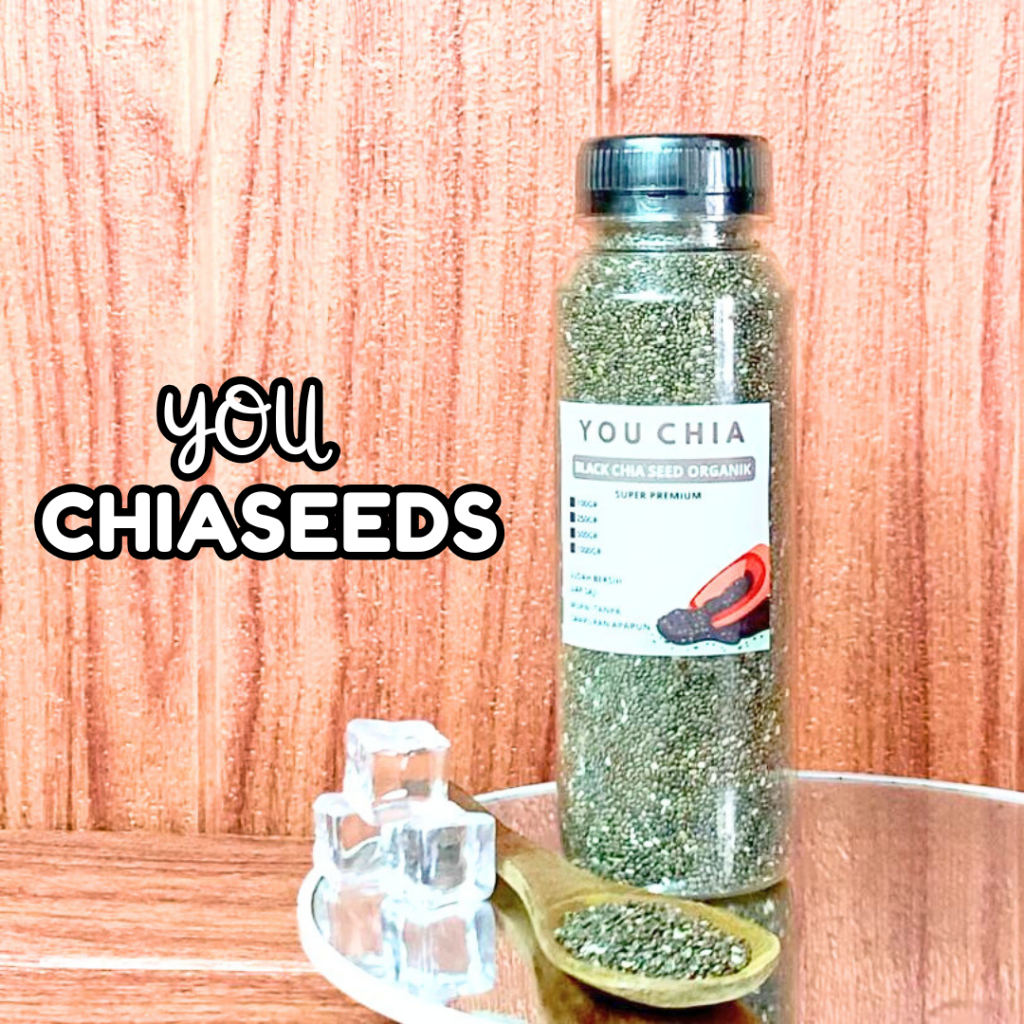 

YOU Black Chia Seed Premium Organik 100 Gram Superfood untuk Diet dan Energi