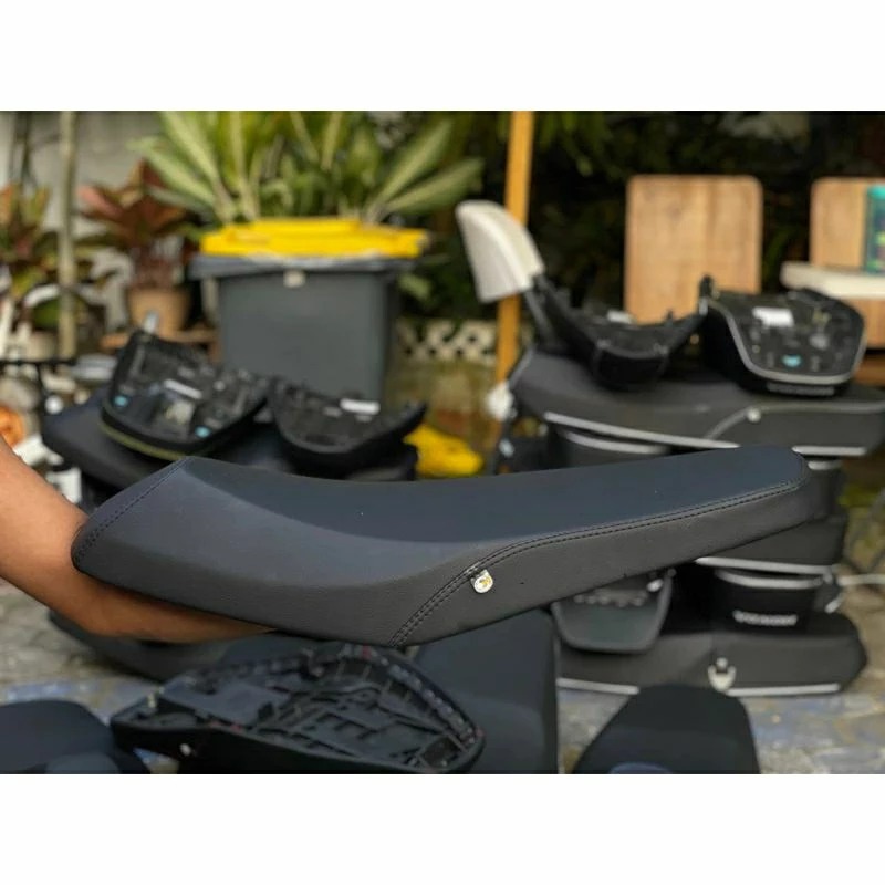 jok supra x 125 karbu kulit mbtech - jok supra x 125 injeksi roadrace