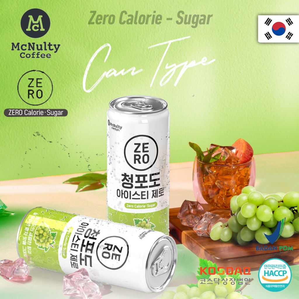

MCNULTY PGREEN GRAPE ZERO 240ML (HARGA 1 PCS)