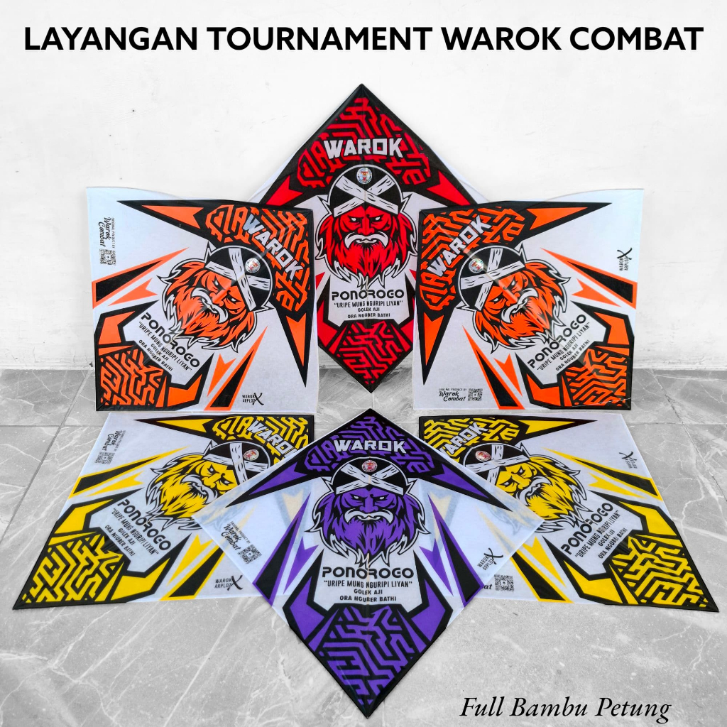 10Pcs Layangan Sukhoi Tournament Warok Combat Full Petung Tua ( Lincah Gesit dan Bertenaga)