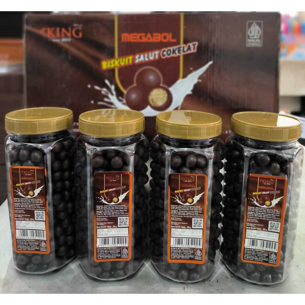 

MEGABOL COKELAT D'KING 250G TOPLES EXP. 28/12/2025 ( 1 BOX ISI 4 TOPLES )