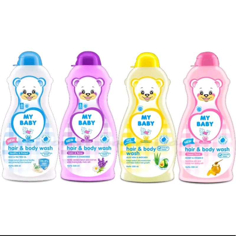 My Baby Hair & Body Wash 200ml // MyBaby Bath Telon  // Sabun cair Bayi My Baby