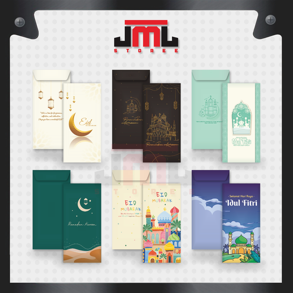 

Amplop Lebaran Panjang Premium Desain 2025 Angpau Idul FItri Envelope Eid Mubarak
