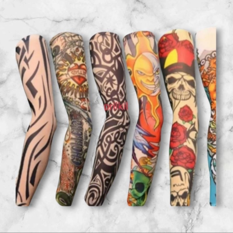 MANSET TANGAN MOTIF TATO LENGAN/MANSET TANGAN MODEL TATO