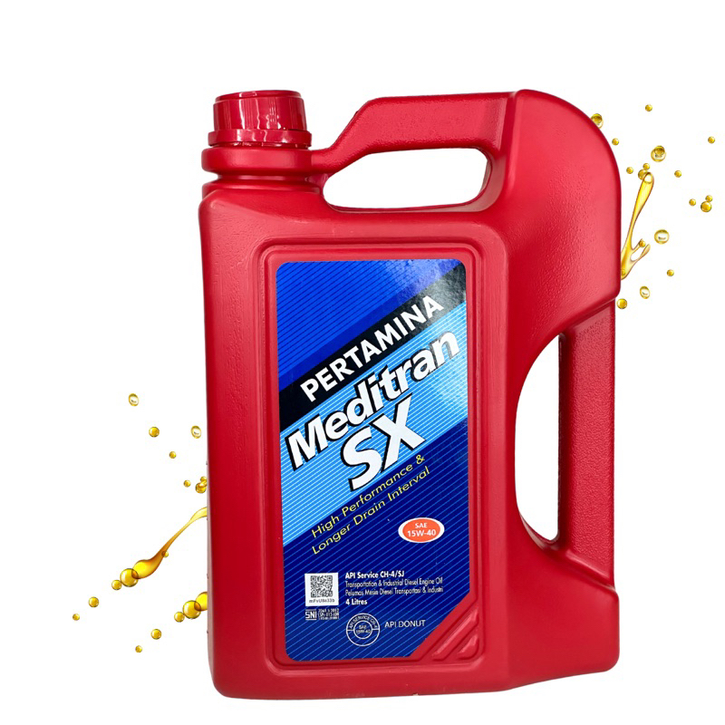 Oli Pertamina Meditran Sx 4 liter Sae 15W-40 4 Liter Oli Pertamina Mesran Meditran Sx Sae 4Lt