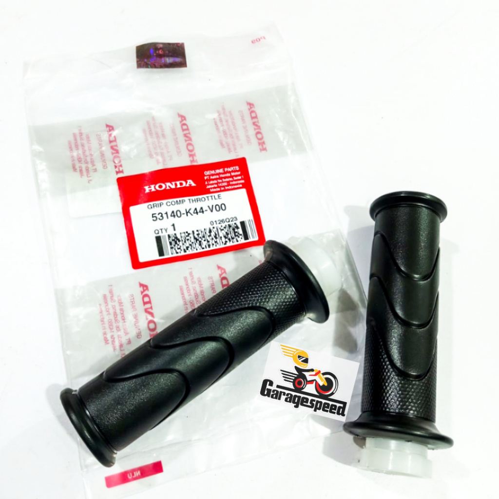 HANDFAT HANDGRIP KARET STANG KANAN BEAT SCOOPY VARIO 125 150 HONDA ORIGINAL AHM
