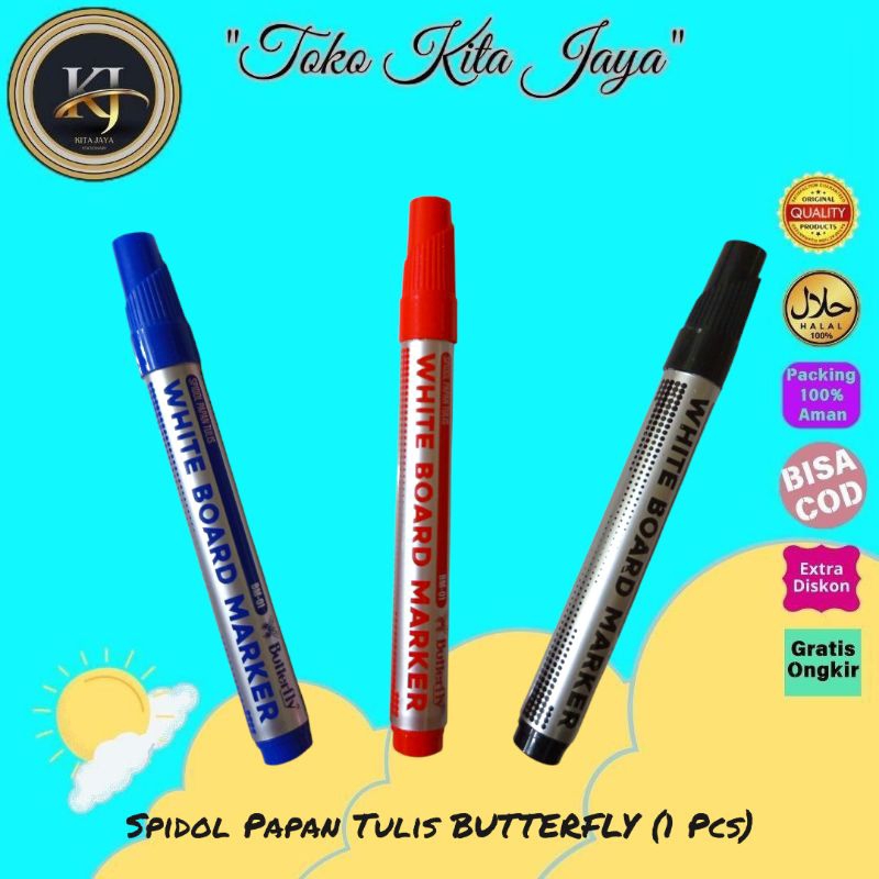 

Spidol Papan Tulis BUTTERFLY (1 Pcs)