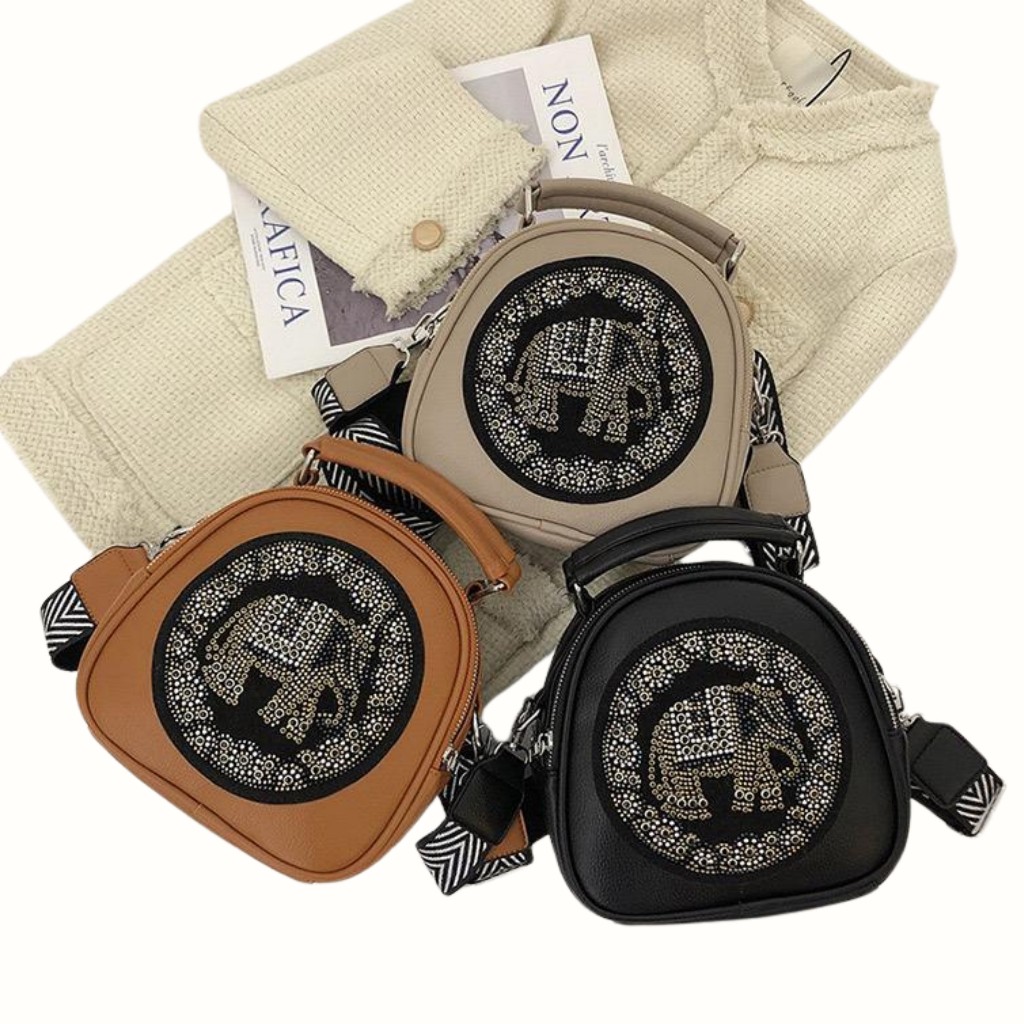 Tas Selempang Wanita Gajah Oval | Tas Wanita Kulit Premium