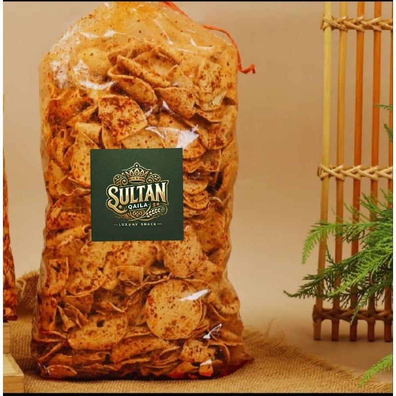 

Keripik basreng bulat bumbu pedas dan jeruk 250 gr