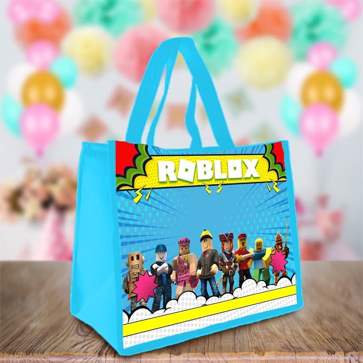 

Tas Souvenir Ultah TEMA ROBLOX Goodie Bag Cute Size KFC/NASI KOTAK