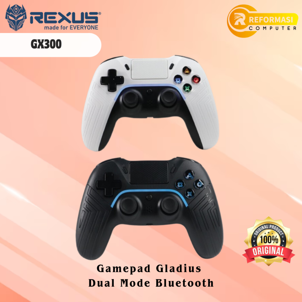 REXUS Gamepad Rexus Gladius GX300 Dual Mode Bluetooth Gamepad