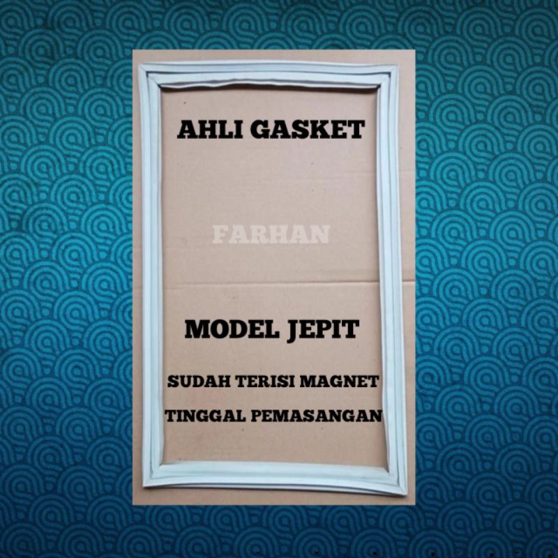 KARET GASKET PINTU KULKAS SHARP JEPIT 55x105 Cm