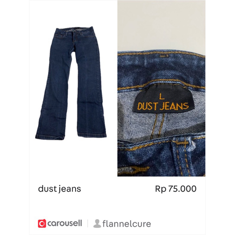 preloved dust jeans