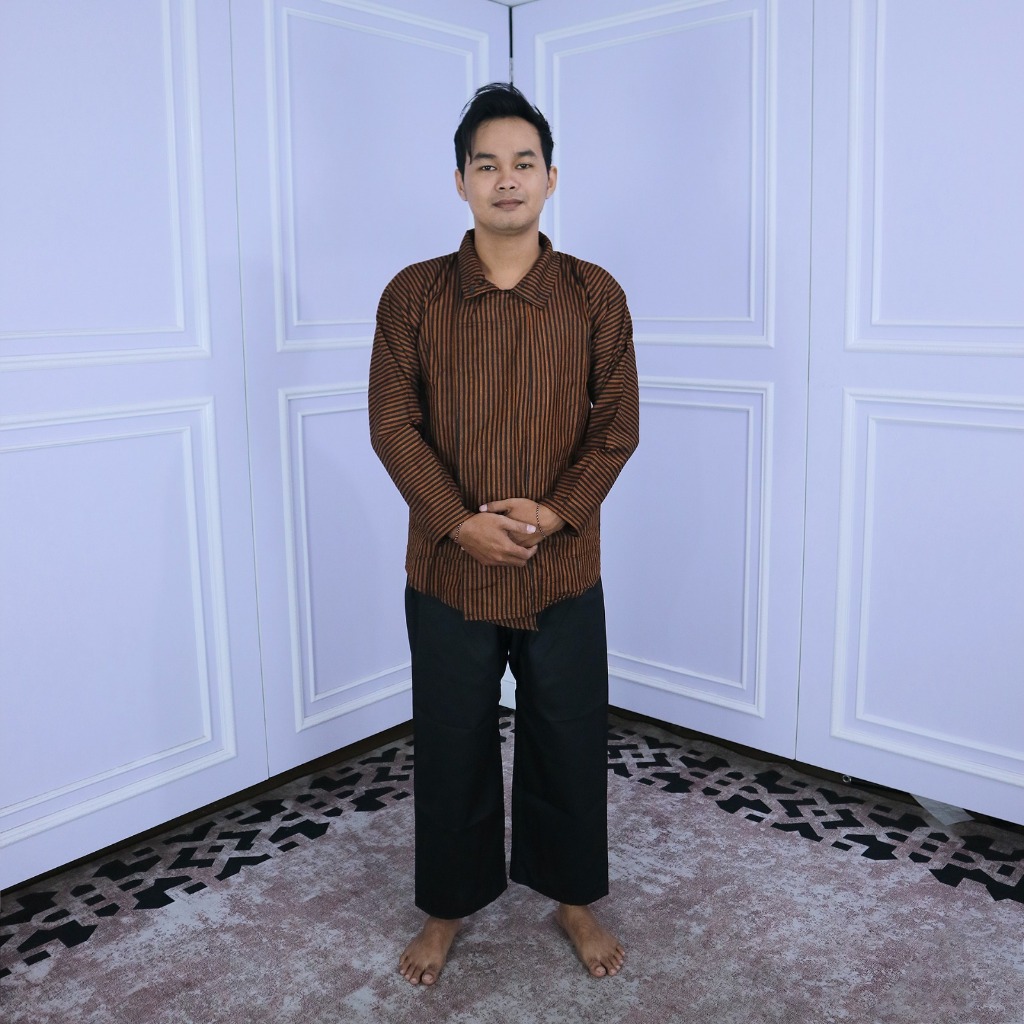 BAJU SURJAN LURIK PRIA DEWASA BAJU LURIK DEWASA BESKAP SORJAN LURIK DEWASA RIA KENCANA