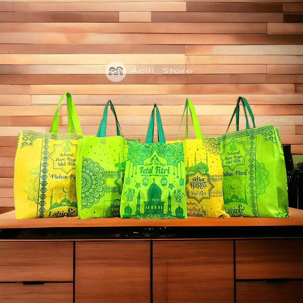 

Goodie Bag Tas Spunbond Kantong Souvernir Kado Idul Fitri Lebaran Ramadhan Eid Mubarak
