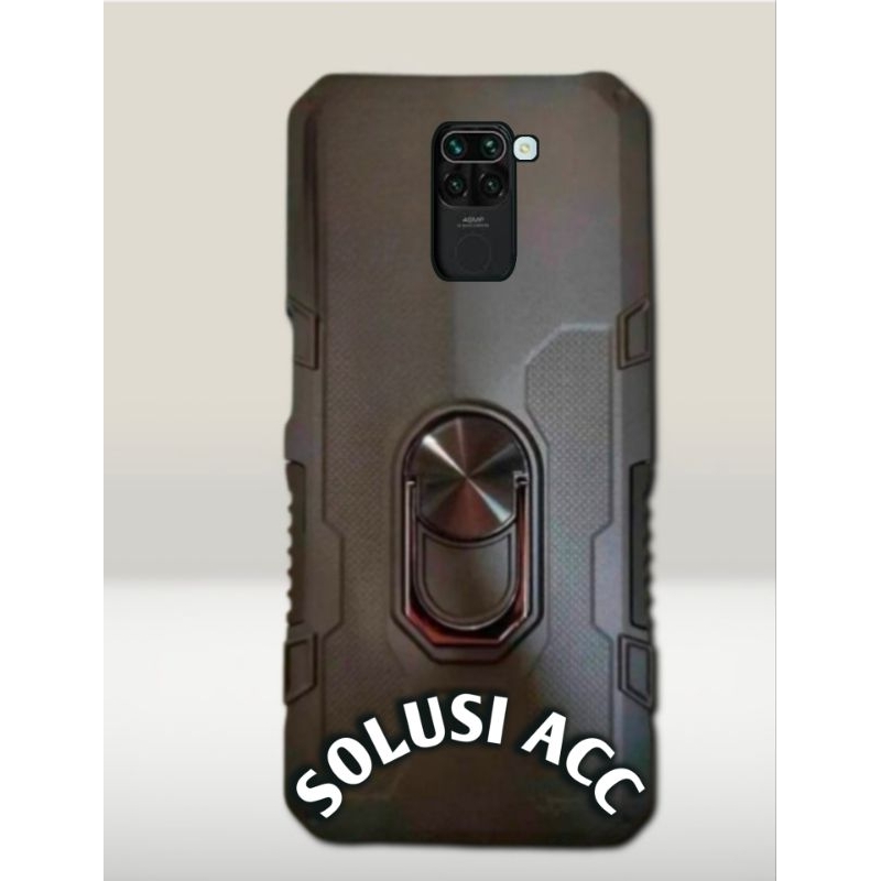 CASE REDMI NOTE 9 MODEL ROBOT STANDING HARDCASE HIT RING EYE CASING HP REDMI NOTE 9 ROBOT