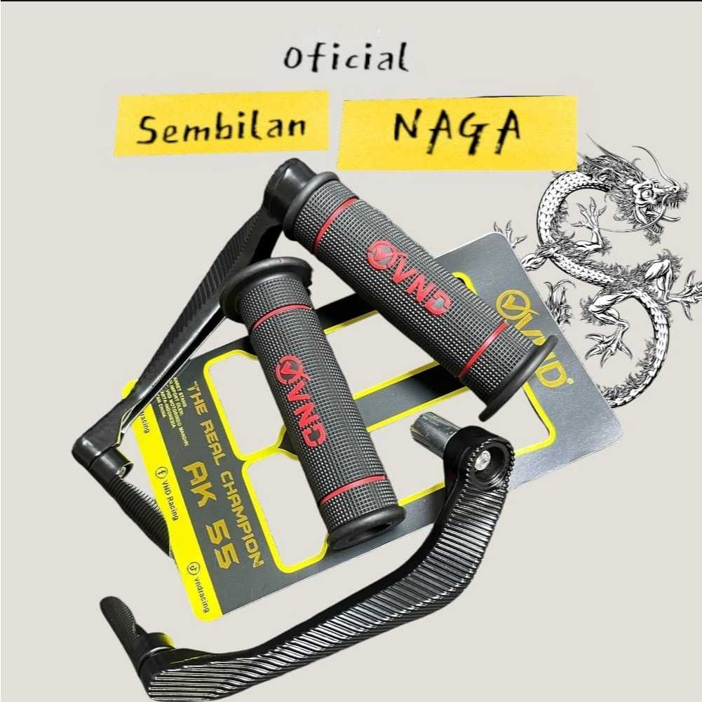 Nine Dragons Variasi jalu proguard stang paket grip vnd merah Semua Motor pcx nmax aerox vixion cbr2