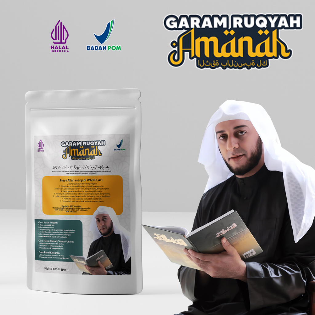 

[EDISI KHUSUS] Garam Ruqyah Syekh Ali Jaber 500gr