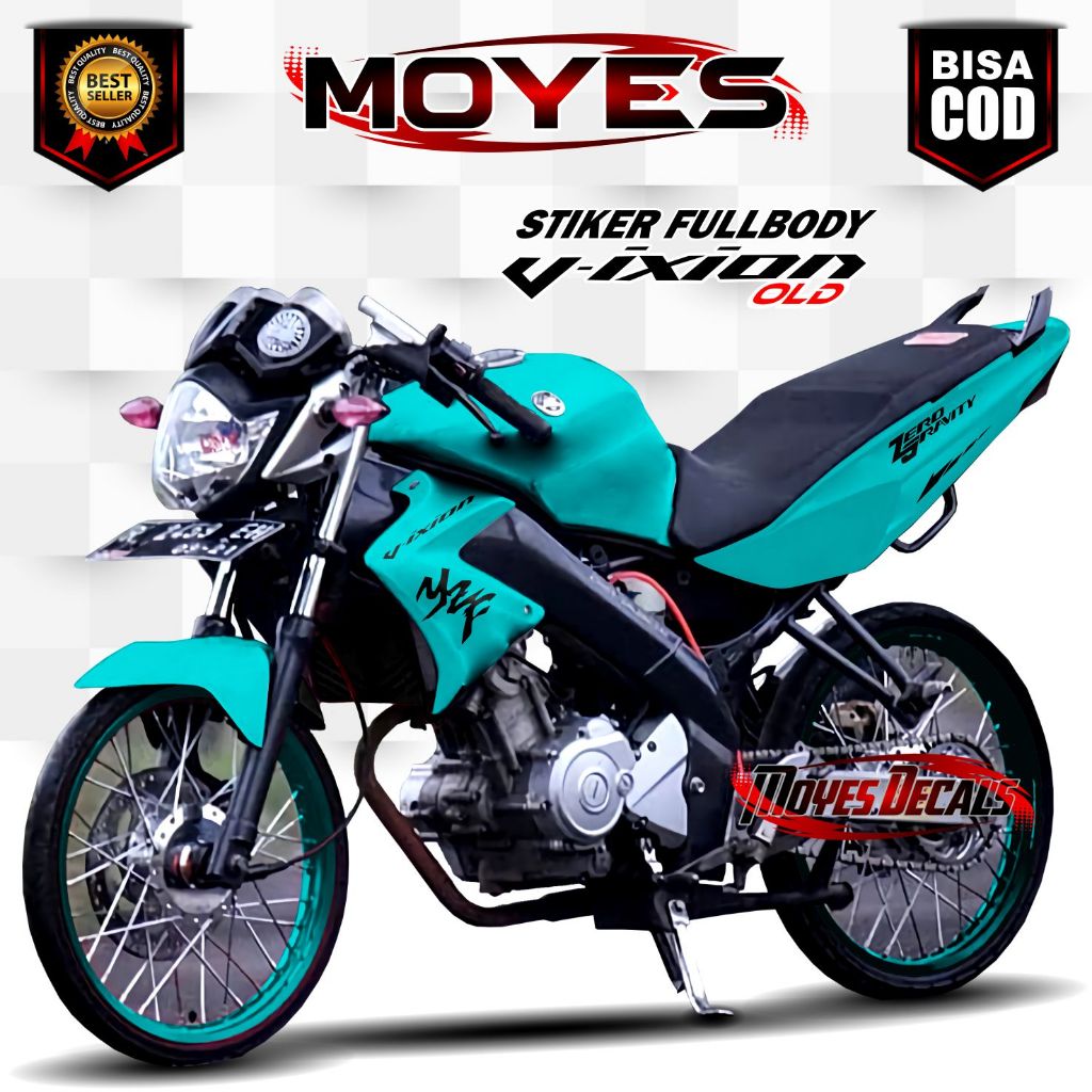 TERBARU Decal Motor Vixion Old Variasi Fullbody Stiker Yamaha Vixion Motif Polosan Simple Kece De