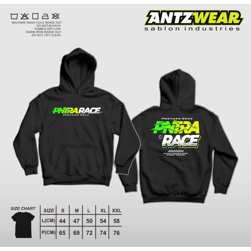 ( PRE ORDER ) HOODIE PANTURA RACE COTTON FLEECE GRAMASI TEBAL 280 GRAM FREE STIKER / PANTURA RACE / 