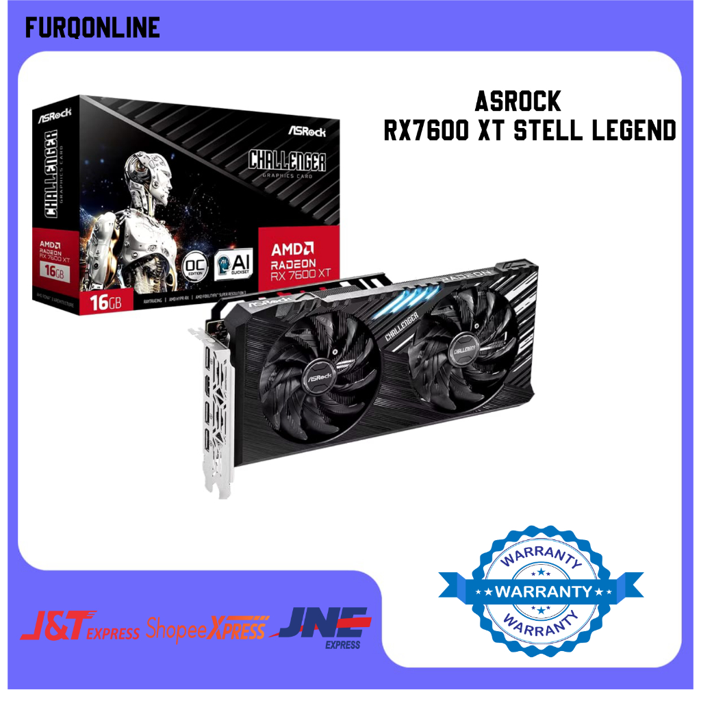 Asrock Radeon RX 7600 Xt 16 GB challenger oc