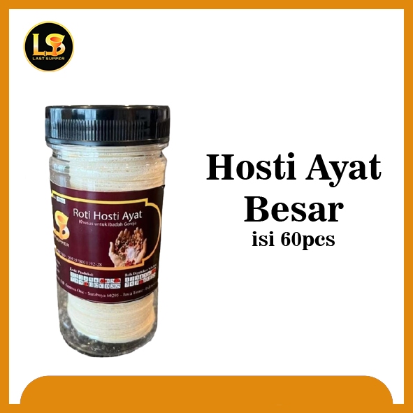 

Last Supper - Hosti Ayat Besar Diameter 4,5cm (isi 60pcs)