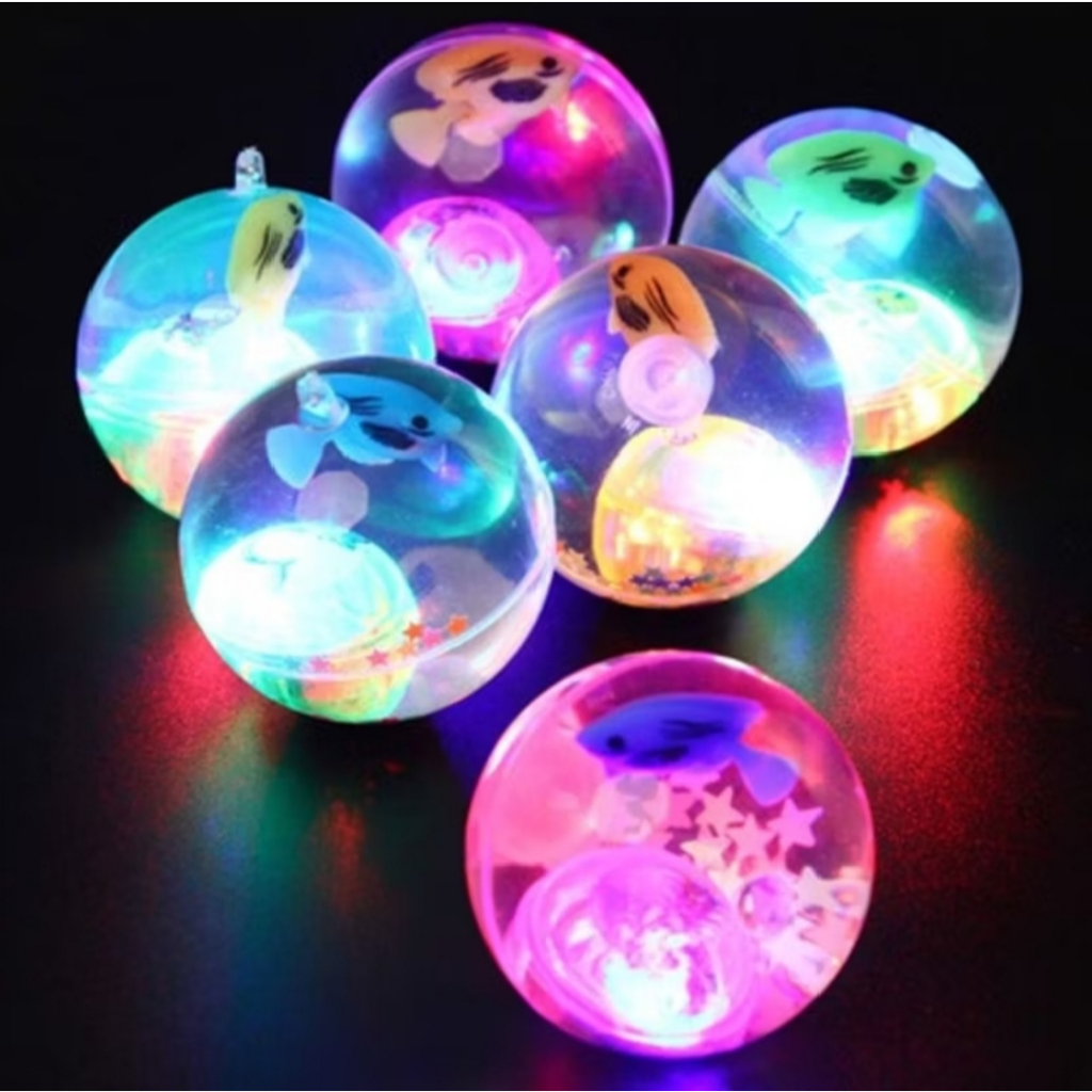 BOLA KARET AIR LAMPU DISCO BOLA LAMPU LED FLASH BALL