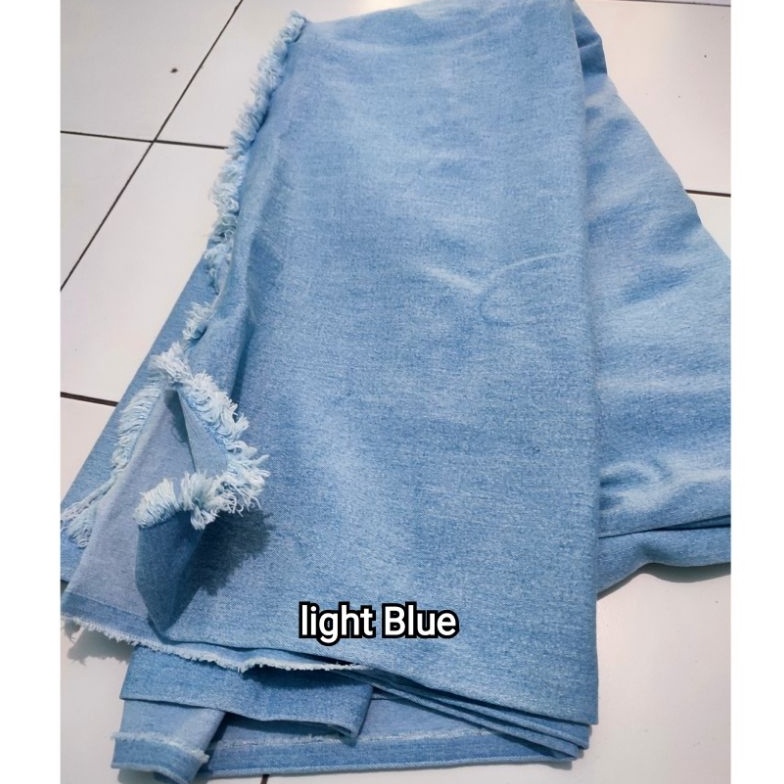 KODE T12C Kain Bahan Celana levis jeans stretch melar  Kain jeans Denim Tebal melar hrg 3 mtr