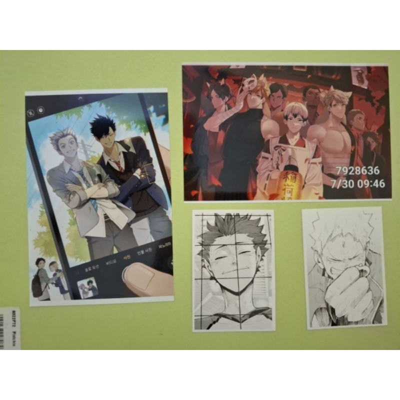 haikyuu photocard & postcard, merch hq haikyuu (all)